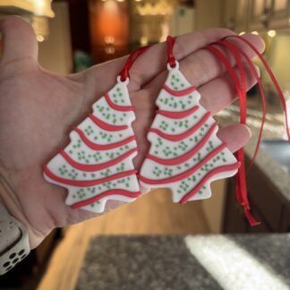 Christmas Tree Cake Ornaments