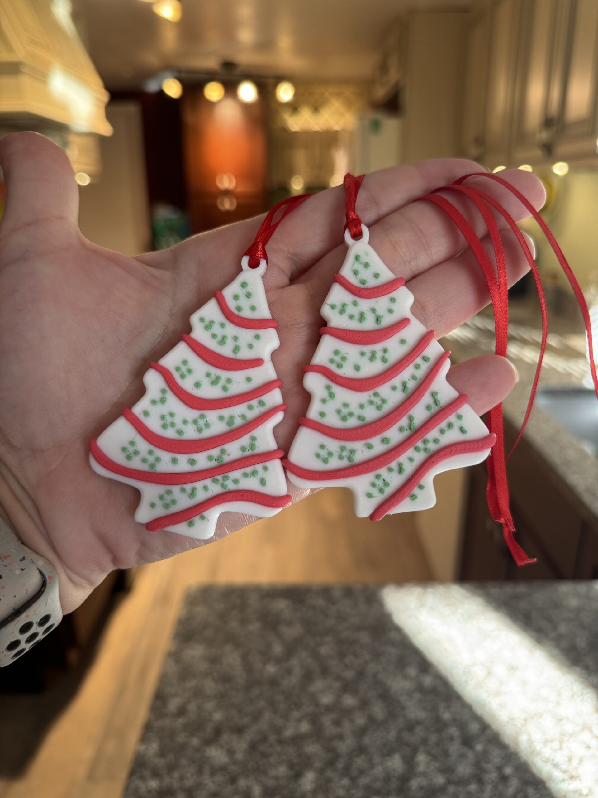 Christmas Tree Cake Ornaments