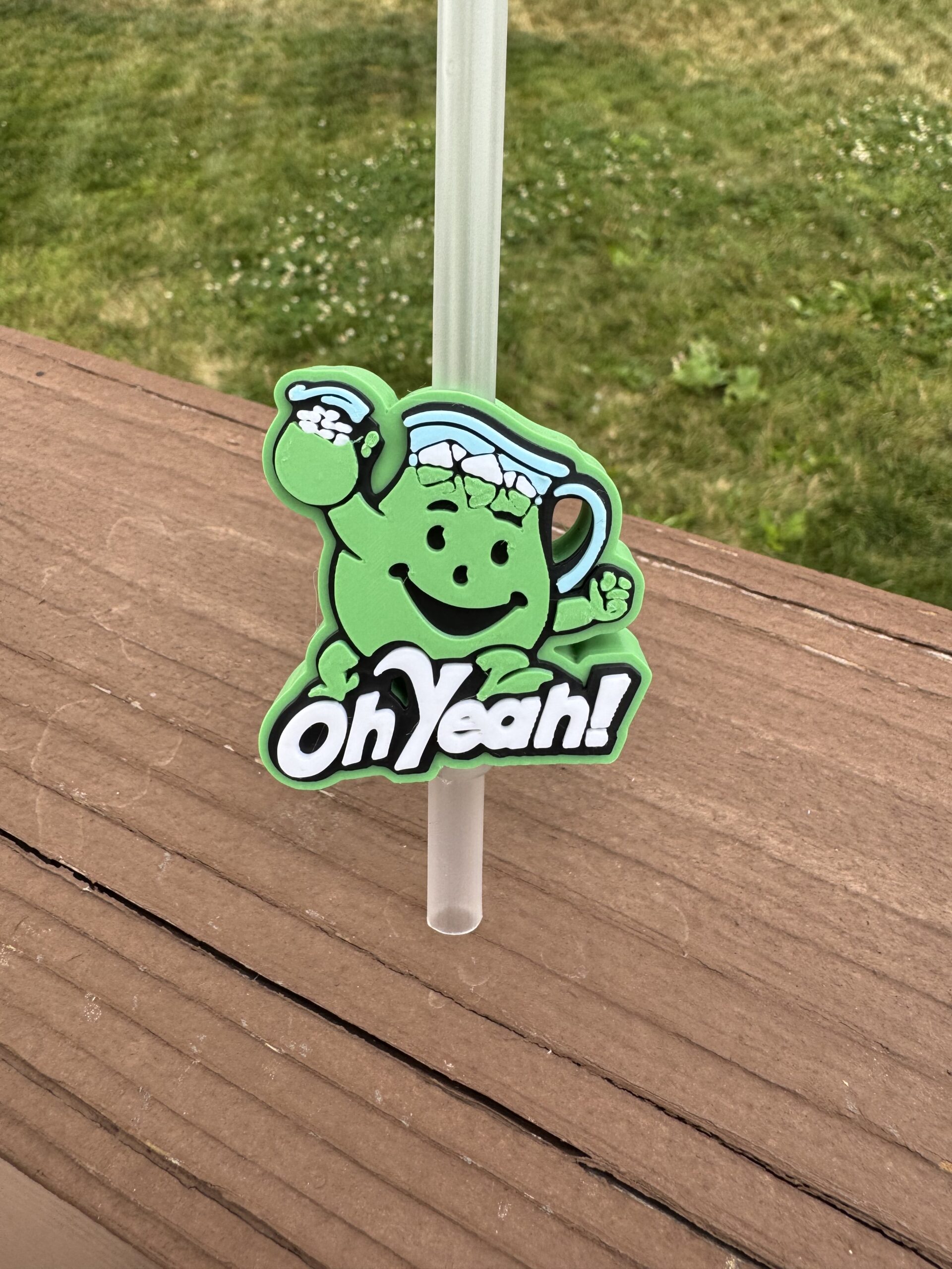 Kool-Aid Man OH YEAHHHH Straw Topper - Image 2