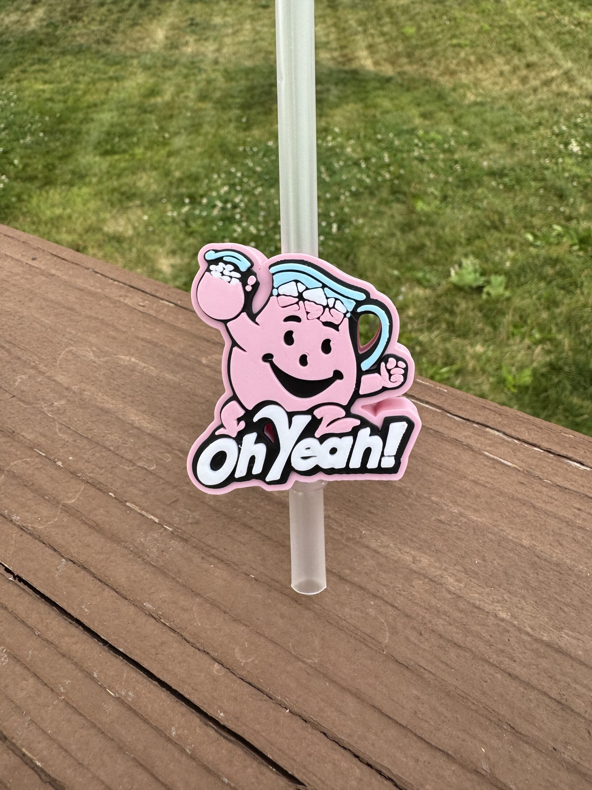 Kool-Aid Man OH YEAHHHH Straw Topper - Image 3