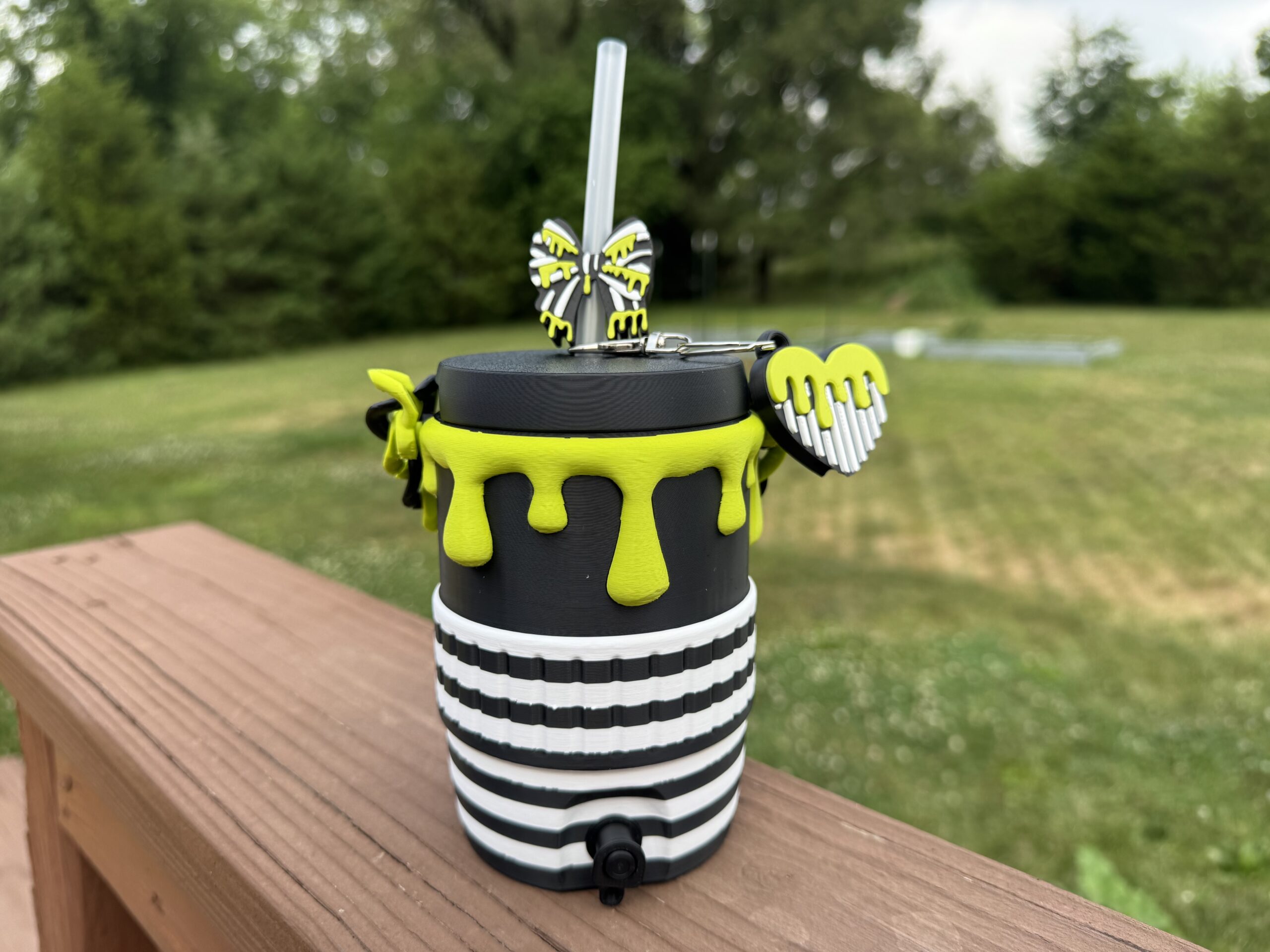 Slime Dripped Stripped Can Cooler & Accessories