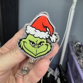 Green Meanie Badge Reel