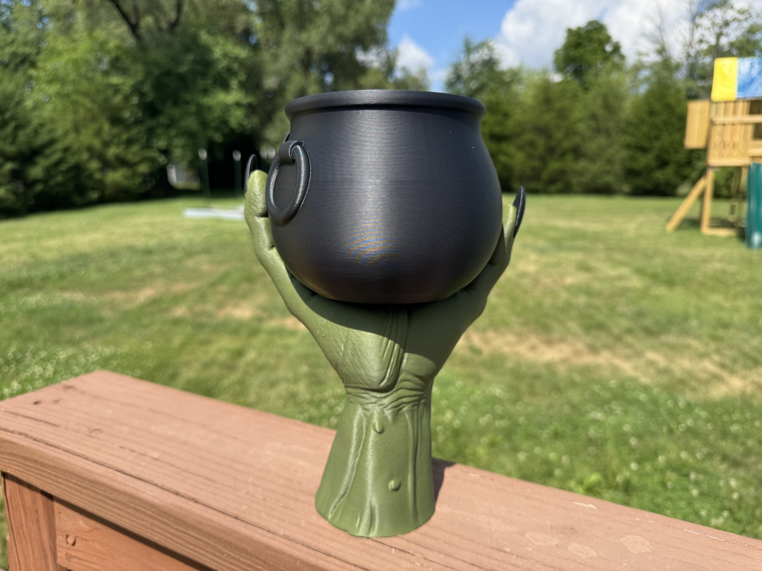 Witch’s Hand and Cauldron Decor - Image 2