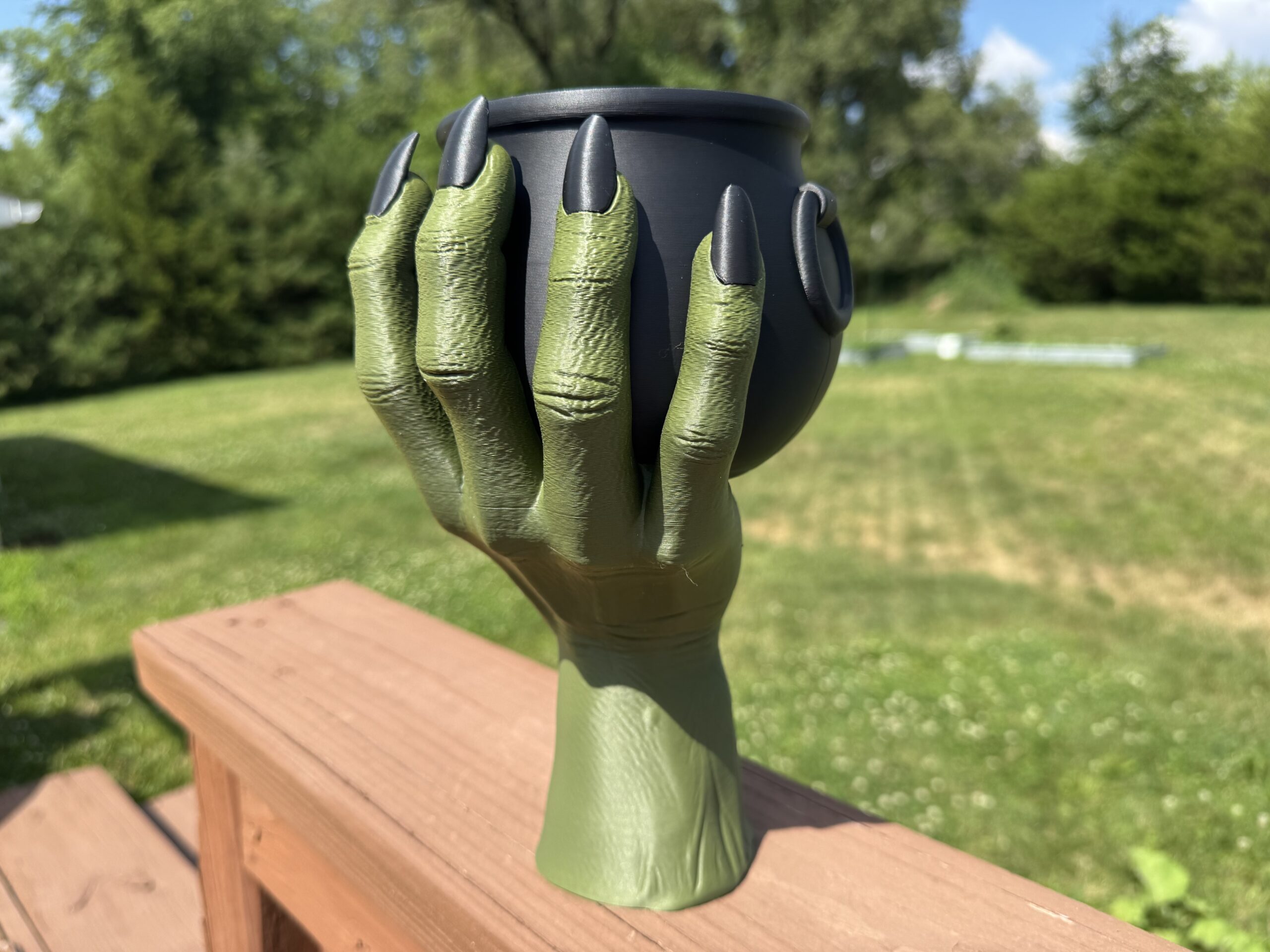 Witch’s Hand and Cauldron Decor - Image 3