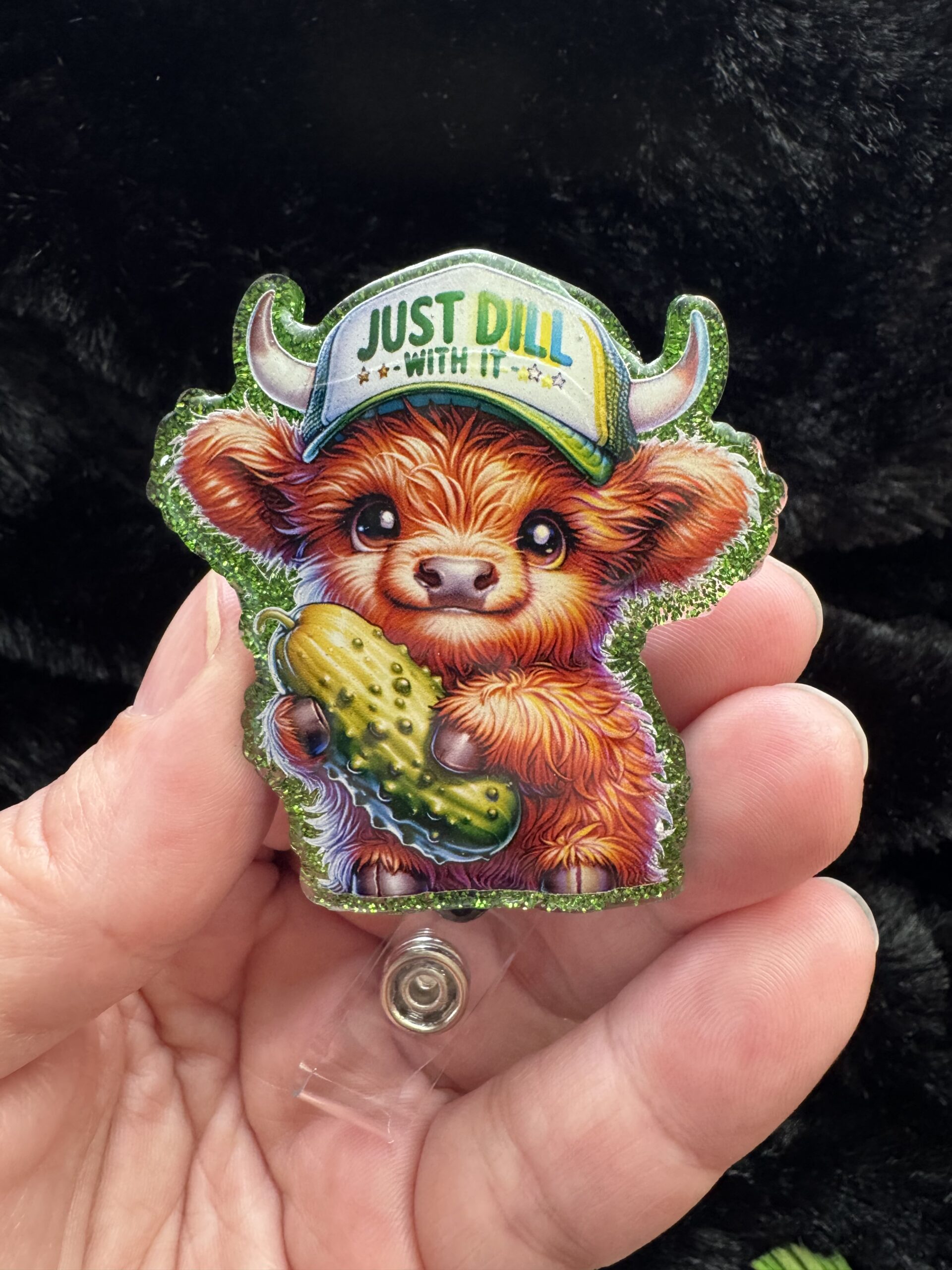 Pickle Theme Badge Reel - Assorted Designs