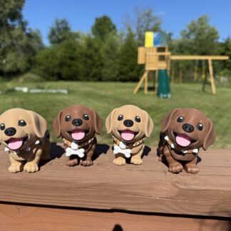Labrador Puppies Figurine