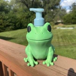 Un-frog-ettable Sink Style: The Frog Foaming Soap Holder!