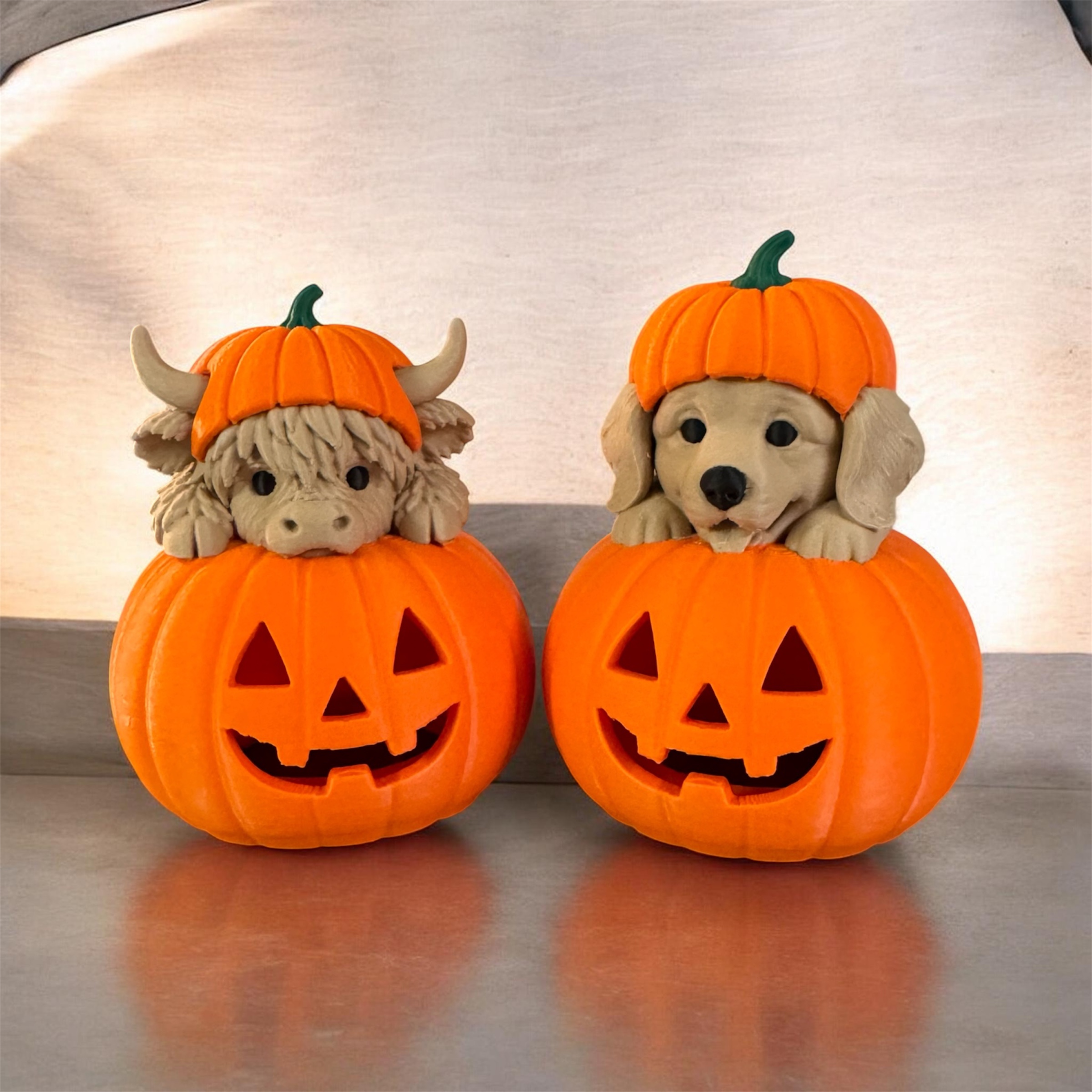 Assorted Animal Jack-o'-Lantern Tea Light Holders - Image 2