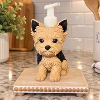 Yorkie Puppy Foaming Soap Holder