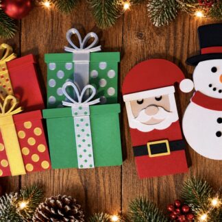 Festive Holiday Gift Card Holders | Santa, Snowman, & Christmas Presents