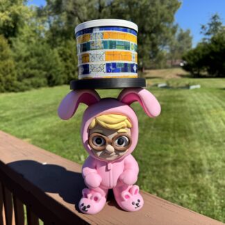 He Looks Like a Deranged Easter Bunny: The 2-in-1 Ralphie Candle Holder & Figurine!
