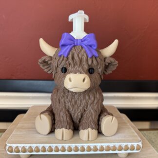 Highland Cow Soap Holder with Bow