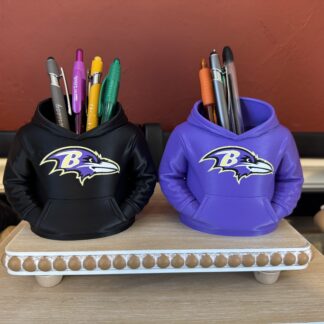 Rep the Flock at Your Desk: Baltimore Ravens Hoodie Pen & Pencil Holder!