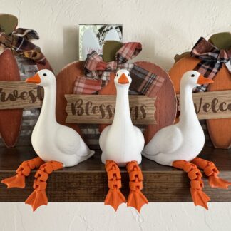 Goose Shelf Sitters with fully articulated legs!