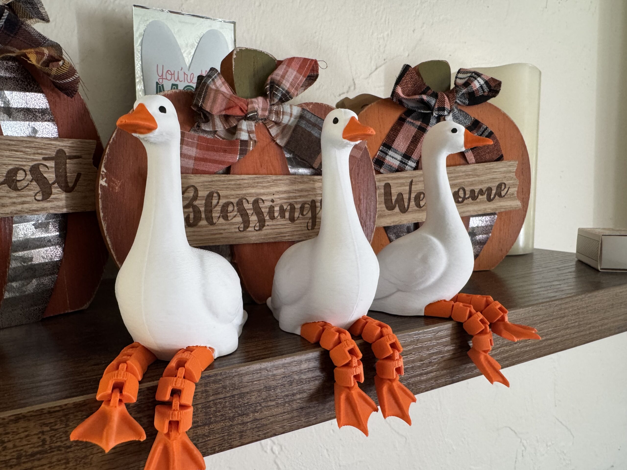 Goose Shelf Sitters with fully articulated legs! - Image 2