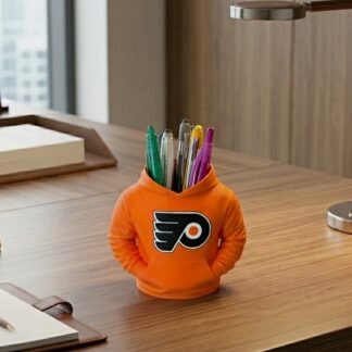 Bring Broad Street to Your Desk: Philadelphia Flyers Hoodie Pen & Pencil Holder!
