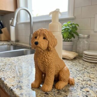 Wash Your Paws with Your Favorite Pup! Golden Doodle Soap Holder